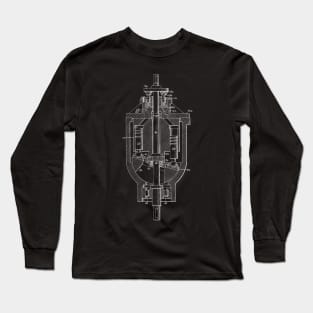Axial Pistol Unit Vintage Patent Hand Drawing Long Sleeve T-Shirt